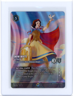 Disney Lorcana Snow White - Fair-Hearted (Enchanted) 220/204 Shimmering Skies - Image 1
