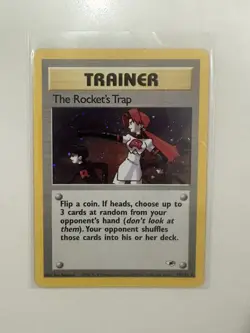 2000 Pokemon The Rocket's Trap 19/132 Team Rocket Holo Rare Trainer WoTC Vintage - Image 4