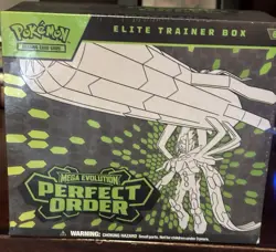 Pokemon TCG Mega Evolution—Perfect Order Elite Trainer Box English Promo - Image 1