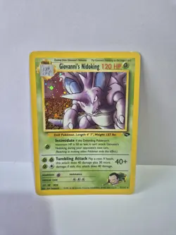 WOTC Pokemon Gym Challenge Giovanni's Nidoking 7/132 Holo Rare vintage 2000 - Image 1