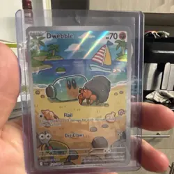 Pokemon TCG Dwebble 129/086 Sv: Black Bolt Illustration Rare Holo Signed Kelgin - Image 1