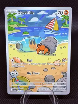 Dwebble 129/086 Illustration Rare Holo Pokemon TCG SV: Black Bolt - Image 1