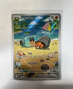 Pokemon Dwebble 129/086 Sv: Black Bolt Illustration Rare Full Art Holo 2025 - Image 1