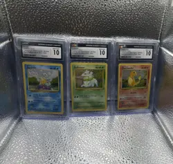 Pokemon TCG Classic 2023 CGC 10 Graded Lot Squirtle Bulbasaur Charmander - Image 1