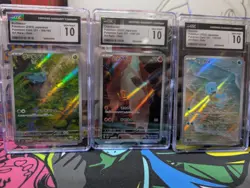 Pokemon 151 Japanese Starter LOT CGC 10 Charmander Bulbasaur Squirtle - Image 1