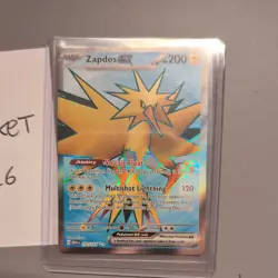 Pokemon Zapdos EX 192/165 Ultra Rare Scarlet & Violet 151 Near Mint - Image 2