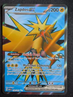 Zapdos ex 192/165 Ultra Rare Scarlet & Violet 151 Pokemon Card Near Mint - Image 1