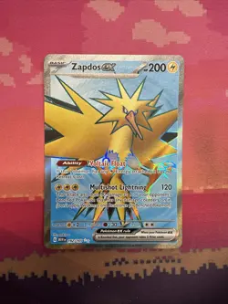 Pokemon Card Zapdos ex 192/165 Ultra Rare Scarlet & Violet 151 Near Mint - Image 1