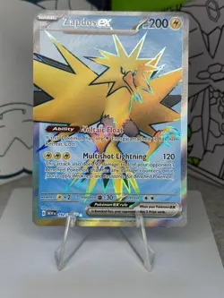 Pokemon Card Zapdos ex 192/165 Ultra Rare Scarlet & Violet 151 Near Mint - Image 1