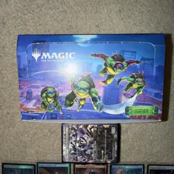 MTG Magic The Gathering TMNT 100 BULK CARD LOT & 22 HOLOS/Rares + - Image 4