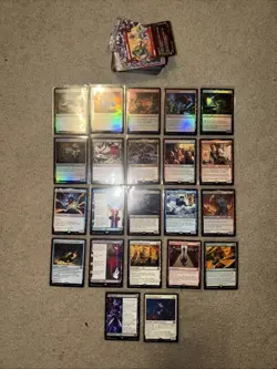 MTG Magic The Gathering TMNT & SPM 100 BULK CARD LOT & 22 HOLOS/Rares $ - Image 1