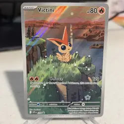 2025 Pokemon SV Black Star Promos SVP EN Victini #208 Illustration Collection - Image 1