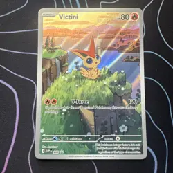 2025 Pokemon SV Black Star Promos SVP EN Victini #208 Illustration Collection - Image 1