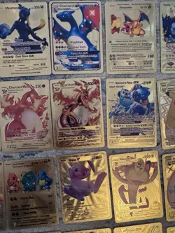 Bulk Gold Pokemon Cards Lot 50 Fan Art - Image 3