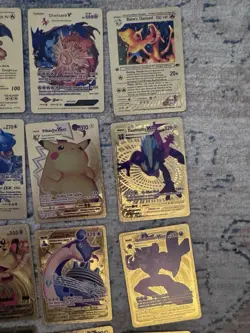 Bulk Gold Pokemon Cards Lot 50 Fan Art - Image 4