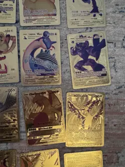 Bulk Gold Pokemon Cards Lot 50 Fan Art - Image 5