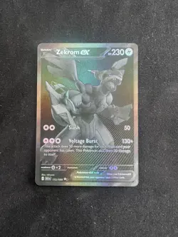 Pokemon TCG Zekrom EX Black Bolt English Card 172/086 Near Mint - Image 1