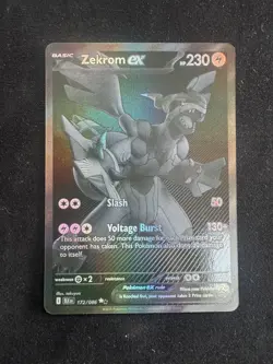 Pokemon TCG Zekrom EX Black Bolt English Card 172/086 Near Mint - Image 2