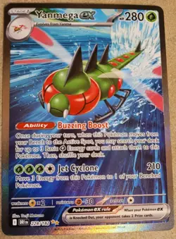 Pokemon TCG Yanmega EX Sir Holo 228/182 Sv10 Destined Rivals Near Mint Or Better - Image 1