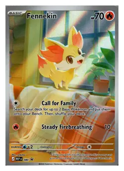 Fennekin (Pokemon Center Exclusive) 080 ME: Mega Evolution Promo Holo Pokemon NM - Image 1
