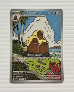 Alolan Dugtrio 208/191 Illustration Rare - Surging Sparks NM English Pokemon TCG - Image 1