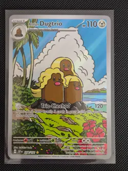 Pokemon TCG - 208/191 - Alolan Dugtrio - Surging Sparks - Illustration Rare - Image 1