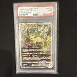 PSA 9 Leafeon Vstar GG35/GG70 Sword Shield Crown Zenith Pokemon - Image 1