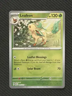Leafeon (Poke Ball Pattern) 005/131 Sv: Prismatic Evolutions Holo Pokemon Card - Image 1