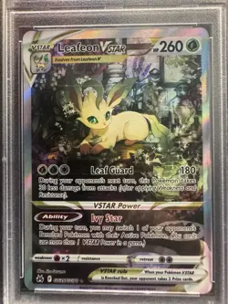 Pokemon 2023 Leafeon VSTAR GG35/GG70 Full Art Crown Zenith PSA 9 - Image 2