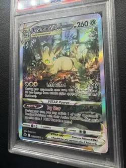 Pokemon 2023 Leafeon VSTAR GG35/GG70 Full Art Crown Zenith PSA 9 - Image 4
