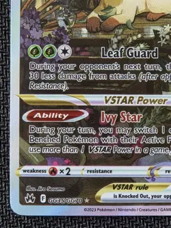NM! Leafeon VStar GG35/GG70 Crown Zenith Galarian Gallery Pokemon Card! FAST P&P - Image 5