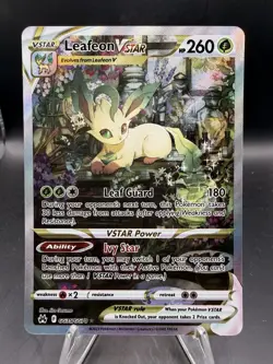 Pokemon TCG Leafeon VSTAR Crown Zenith Galarian Gallery GG35/GG70 - Image 1