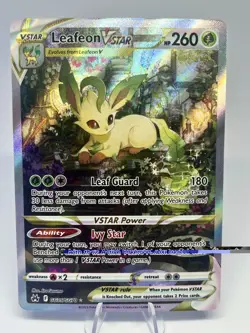 Pokemon Card - Crown Zenith Leafeon Vstar GG35/GG70 NM - Image 1