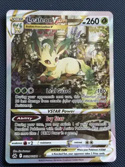 Pokemon Card - Crown Zenith Leafeon Vstar GG35/GG70 NM - Image 1