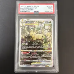 Pokemon Crown Zenith: Galarian Gallery Ultra Rare Leafeon VSTAR GG35/GG70 PSA 9 - Image 1