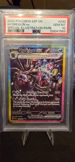 2024 POKEMON SSP EN-SURGING SPARKS SPECIAL ILLUSTRATION RARE HYDREIGON EX PSA 10 - Image 1