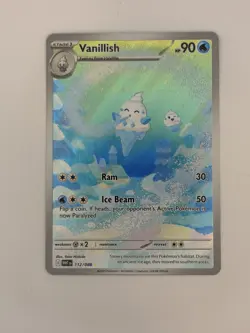Vanillish 112/086 - Illustration Rare Scarlet & Violet White Flare Pokemon TCG - Image 1