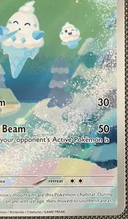 Pokemon TCG Vanillish Full Art Illustration Rare White Flare Card 112/086 Mint - Image 4