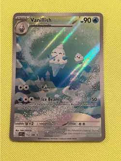 Vanillish 112/086 Illustration Rare - White Flare - Pokemon TCG - Mint - Image 1