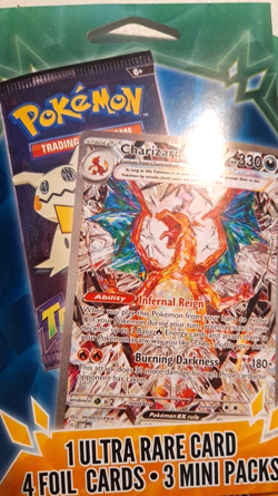 3 Packs Pokemon Poke Mini Pack 1 Ultra Rare 4 Foil Cards ea Mystery Hanger Seale - Image 2