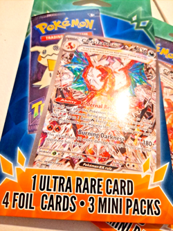 3 Packs Pokemon Poke Mini Pack 1 Ultra Rare 4 Foil Cards ea Mystery Hanger Seale - Image 4
