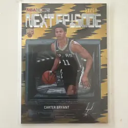 2025-26 Topps NBA Hoops Carter Bryant Next Episode Gold Glitter /50 SP #NE-14 - Image 1