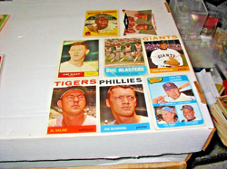 1959-1965 Topps 8 Card All Hofer Value Lot Clemente,Kaline, Mays, Bunning+++++++ - Image 1