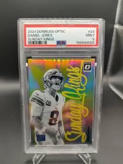 Panini Donruss Optic 2024 Daniel Jones Sunday Kings #29 New York Giants PSA 9 - Image 1