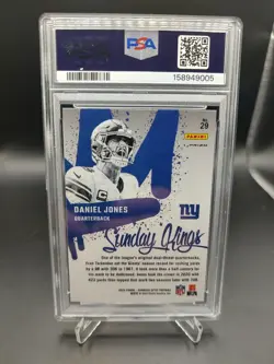 Panini Donruss Optic 2024 Daniel Jones Sunday Kings #29 New York Giants PSA 9 - Image 2