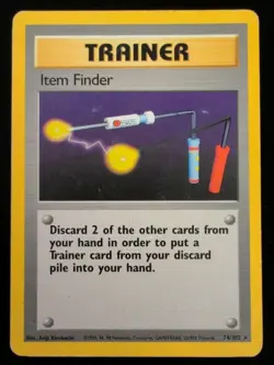 Item Finder #74/102 - Pokemon TCG - Base Set - Rare - LP - Image 1