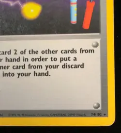 Item Finder #74/102 - Pokemon TCG - Base Set - Rare - LP - Image 4