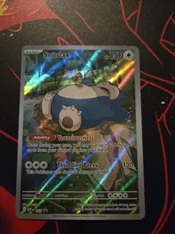 Pokemon TCG Snorlax SVP 051 Scarlet & Violet 151 Black Star Promo Holo Card - Image 1