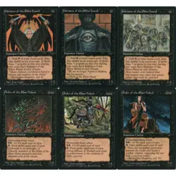 Vtg. 1990s MTG Initiates & Order of the Ebon Hand 6 Card Lot 1994 Fallen Empires - Image 1