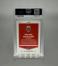 2021-22 Donruss Erling Haaland Optic Black Velocity /25 #100 PSA 9 Mint SP - Image 2